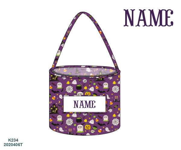 PO9: Custom Smocked Halloween Bucket